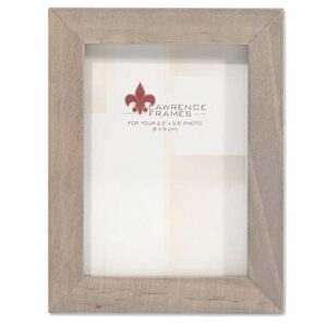 lawrence frames 2x3 gray wood gallery collection picture frame, 2.5x3.5