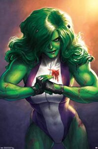 trends international marvel comics - she-hulk - totally awesome hulk - cover #4 wall poster, 22.375" x 34", premium unframed version