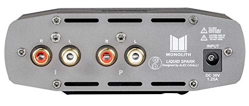 Monolith 133304 Liquid Spark Headphone Amplifier - by Alex Cavalli with RCA Input, Single 1/4 Output 1.3Watt@50R, 108Db