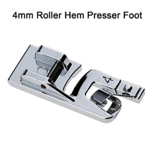 3Pcs Narrow Rolled Hem Sewing Machine Presser Foot Set (3mm, 4mm and 6mm) for All Low Shank Snap-On Singer, Brother, Babylock, Euro-Pro, Janome, Kenmore, White, Elna Sewing Machines