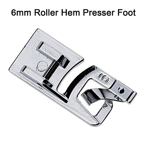 3Pcs Narrow Rolled Hem Sewing Machine Presser Foot Set (3mm, 4mm and 6mm) for All Low Shank Snap-On Singer, Brother, Babylock, Euro-Pro, Janome, Kenmore, White, Elna Sewing Machines