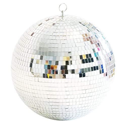 Disco Ball Mirror Ball 12 Inch Mirror Ball Hanging Disco Lighting Ball for DJ Club Stage Bar Party Wedding Holiday Decoration Disco Ball Large