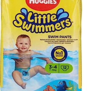 Huggies Little Swimmers Disposable Swim Pants, Small (15lb-34lb.), 12-Count