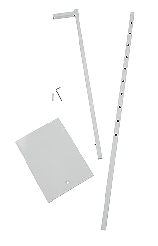 SSWBasics White Adjustable Single Costumer (Adjustable from 48" to 72")