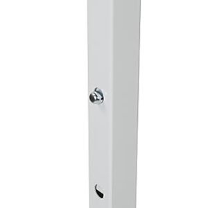 SSWBasics White Adjustable Single Costumer (Adjustable from 48" to 72")