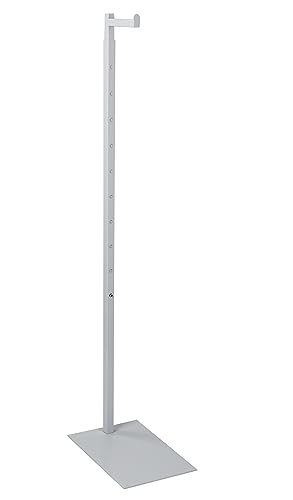 SSWBasics White Adjustable Single Costumer (Adjustable from 48" to 72")