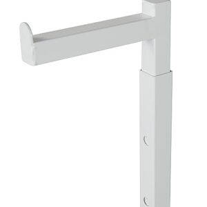 SSWBasics White Adjustable Single Costumer (Adjustable from 48" to 72")