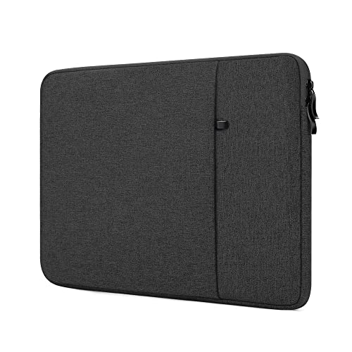 ProElife 12-Inch Laptop Sleeve Case Cover Canvas Tablet Protective Bag for 2022-2014 Surface Pro 4/5 / 6/7 / 7+ / 8/9|Surface Laptop Go 1/2 12.4''|Surface Pro X 1/2 & iPad Pro 12.9'' M2 (Black)