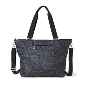 baggallini womens avenue tote top handle handbags, midnight blossom, one size us