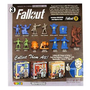 Toynk Fallout Nanoforce Series 1 Army Builder Figure Collection - Boxed Volume 3 | Vault Boy | Power Armor | Deathclaw | Special Edition Collectible Gaming Figures |