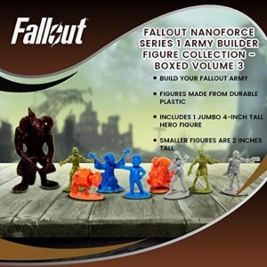 Toynk Fallout Nanoforce Series 1 Army Builder Figure Collection - Boxed Volume 3 | Vault Boy | Power Armor | Deathclaw | Special Edition Collectible Gaming Figures |