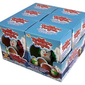 Peekaboo Penguin Milk Chocolate Balls with Marshmallow Penguins, Christmas Stocking Stuffer for Kids, Holiday Activities, (6 Pack)