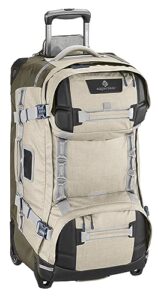 eagle creek orv 2-wheel trunk 30 ultra durable suitcases with wheels, expandable wet/dry compartment, compression cargo net, natural stone