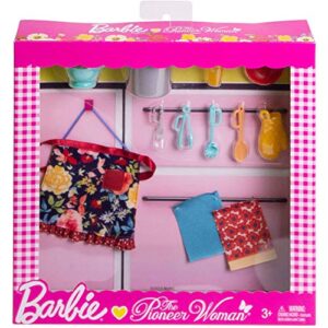 barbie as pioneer woman ree drummond pasta kitchen cooking accessory set