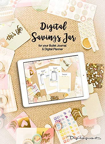 Digital Journal Savings Jar for your Digital Planner (GoodNotes): Develop a Savings Habit and reach your Goals!