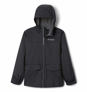columbia youth boys rain-zilla jacket, black, xx-small