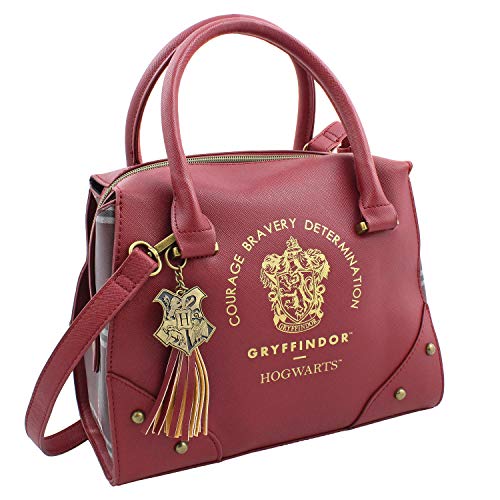 Harry Potter Purse Designer Handbag Hogwarts Houses Womens Top Handle Shoulder Satchel Bag Gryffindor One Size