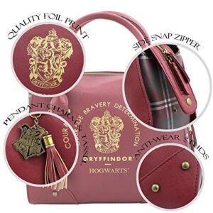 Harry Potter Purse Designer Handbag Hogwarts Houses Womens Top Handle Shoulder Satchel Bag Gryffindor One Size