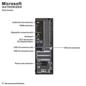 Dell Optiplex 7040 Business SFF Computer Small Tower PC (Intel Core i5-6500, 16GB Ram, 256GB SSD, DVD-RW, WiFi) Win 10 Pro (Renewed)