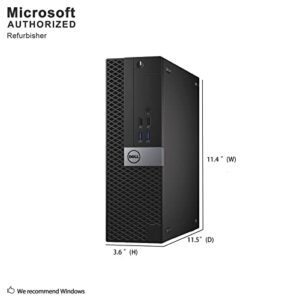 Dell Optiplex 7040 Business SFF Computer Small Tower PC (Intel Core i5-6500, 16GB Ram, 256GB SSD, DVD-RW, WiFi) Win 10 Pro (Renewed)