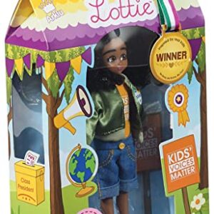 Lottie Kid Activist Doll | Cute Black Dolls for Girls & Boys Outfit | Doll On A Mission! | for 6 Year Old and up! Cute Black Doll Inspired by Real-Life Kid Activist, Mari Copeny. Wears