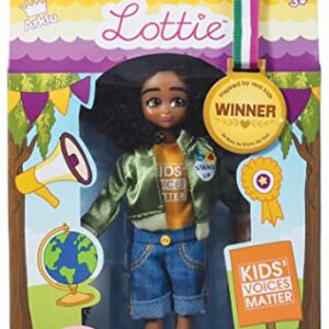 Lottie Kid Activist Doll | Cute Black Dolls for Girls & Boys Outfit | Doll On A Mission! | for 6 Year Old and up! Cute Black Doll Inspired by Real-Life Kid Activist, Mari Copeny. Wears