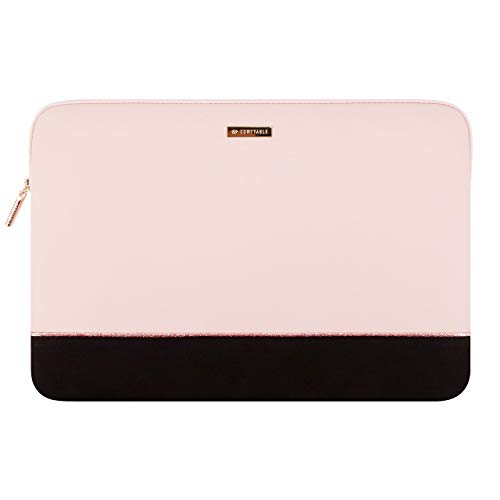 Comfyable Laptop Sleeve 13 Inch 14 Inch Compatible with 13 Inch MacBook Pro & MacBook Air M2 M1 & MacBook Pro 14 Inch M2 2023 M1- Water Resistant Cover Computer Case for Mac- Pink & Black