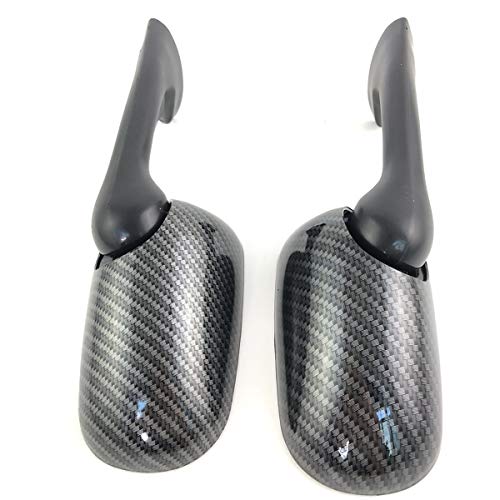 OKSTNO Motorcycle Rearview Miror Replacement Side Mirror for CBR NSR VFR RVF 250 400 NC23 29 30 35 MC18 19 21 22 28 Black (Carbon)