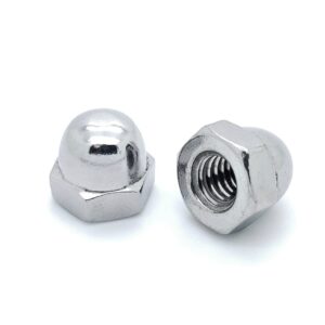 25 qty #8-32 stainless steel acorn hex cap nuts (bcp590)