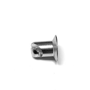 7/16" Steel Dzus Button Flush Slotted Standard Head Quarter Turn Fasteners .500 (5)
