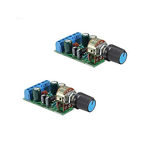 Ximimark DC 1.8-12V TDA2822M Audio Amplifier Board 2.0 Channel Stereo Amp 3.5mm AUX Audio Amplifier Module 2Pcs