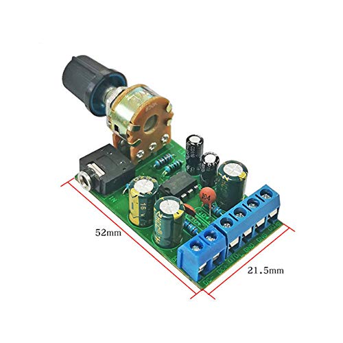 Ximimark DC 1.8-12V TDA2822M Audio Amplifier Board 2.0 Channel Stereo Amp 3.5mm AUX Audio Amplifier Module 2Pcs