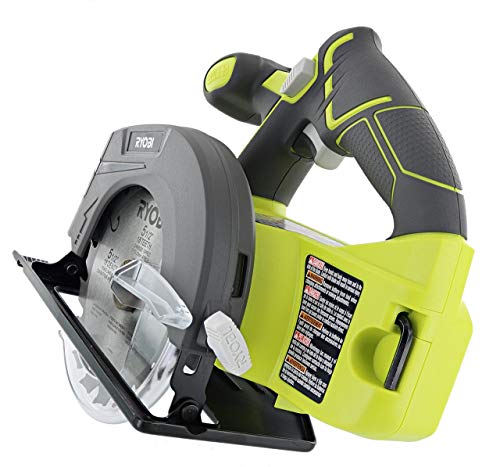 Ryobi One P505 18V Lithium Ion Cordless 5 1/2in 4,700 RPM Circular Saw (Battery Not Included, Power Tool Only), Green (Renewed)