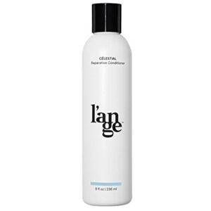 l'ange hair cÉlestial reparative hair conditioner, paraben free & sls free repairing and moisturizing conditioner, leave in conditioner with rosehip, lemongrass, chamomile, coconut oil, 8 oz