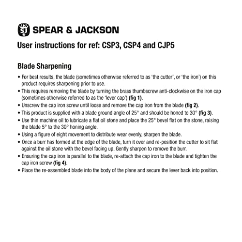 Spear & Jackson CSP4 No. 4 Smoothing Plane