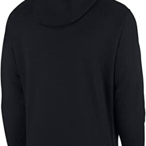 Nike Men's Sportswear Club Fleece Full Zip Hoodie, Fleece Zip-Up Hoodie Men, Black/Black/White, M