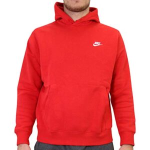 nike pull over hoodie, university red/university red, medium
