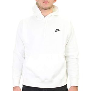 nike pull over hoodie, white/white/black, 3x-large