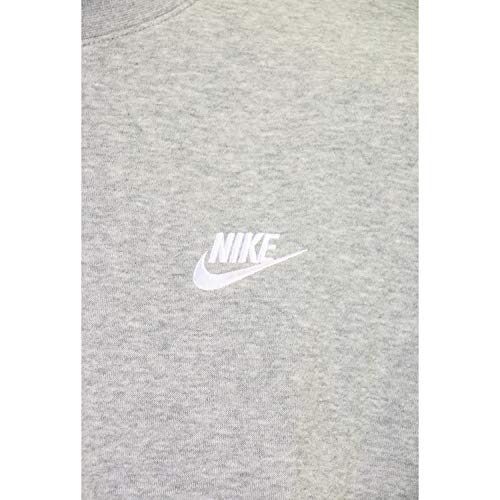 Nike Men's NSW Club Crew, Dark Grey Heather/White, Medium