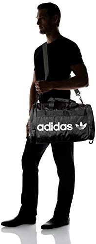 adidas Originals Santiago Duffel Bag, Black/White, One Size