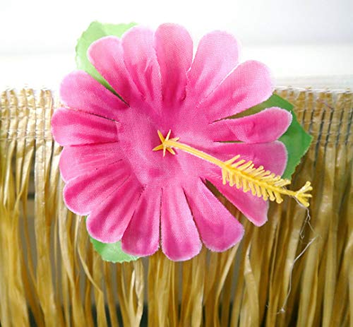 JEKANEL Table Grass Skirt for Hawaiian Hula Luau Party Decoration Table Decor Supplies(9ft) (Festucine)