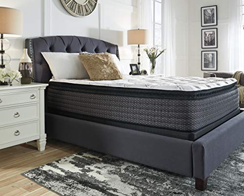 Signature Design by Ashley King Size Limited Edition 11 inch Plush Pillowtop Hybrid Mattress with Lumbar Support Gel Memory Foam