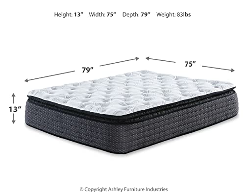Signature Design by Ashley King Size Limited Edition 11 inch Plush Pillowtop Hybrid Mattress with Lumbar Support Gel Memory Foam