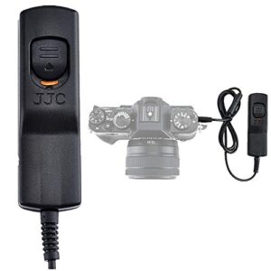 jjc cable wired shutter release remote control for fujifilm x-h2 x-h2s xt5 xt4 xt3 xt2 xt1 x-t30 ii xt30 xt20 xt10 xt100 xpro3 xpro2 xe3 xa10 x100v x100f gfx100s gfx100 gfx50s ii gfx50r replace rr-100