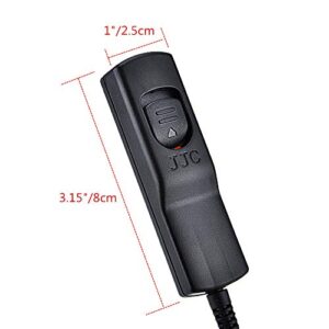 JJC Cable Wired Shutter Release Remote Control for Fujifilm X-H2 X-H2S XT5 XT4 XT3 XT2 XT1 X-T30 II XT30 XT20 XT10 XT100 XPro3 XPro2 XE3 XA10 X100V X100F GFX100S GFX100 GFX50S II GFX50R Replace RR-100