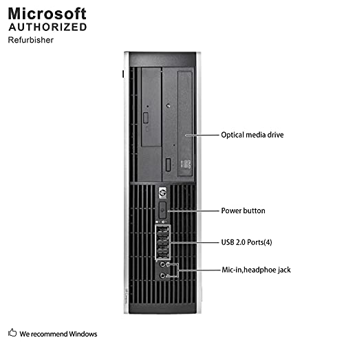 HP Compaq Pro 6305 SFF, AMD A6-5400B up to 3.8GHz, 8G DDR3, 500G, DVD, VGA, DP, Windows 10-Multi-Language Support English/Spanish/French (Renewed)