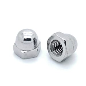 25 qty 1/4-20 stainless steel acorn hex cap nuts (bcp592)
