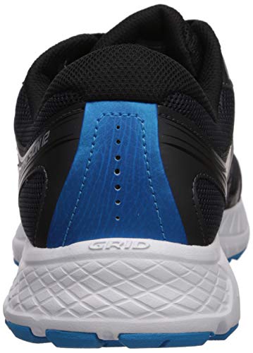 Saucony Men's Versafoam Cohesion 12 Road Running Shoe, black/blue, 10 M US