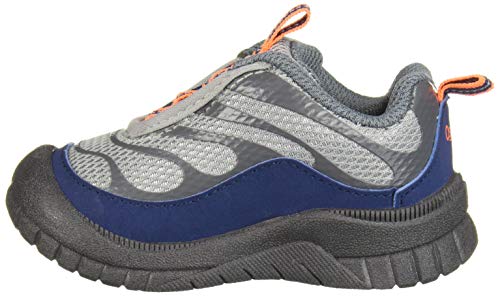 OshKosh B'Gosh Boys' Gianni Bump Toe Sneaker, Grey, 5 M US Toddler