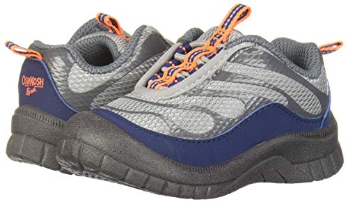 OshKosh B'Gosh Boys' Gianni Bump Toe Sneaker, Grey, 5 M US Toddler